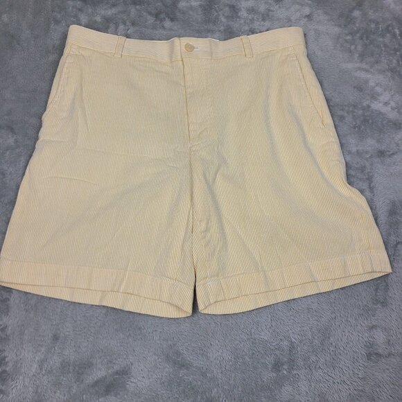 Southern Tide Classic Fit Shorts Cotton Corduroy Yellow Size 35 Men's Shorts‎ - Picture 1 of 9